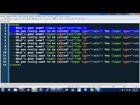 HTML Form and table (english)
