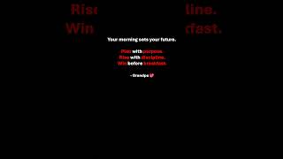 🌅 MASTER MORNINGS 🔴 [Win Your Day Before Breakfast] #shorts #motivation #inspiration