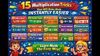 “15 Multiplication Hacks You’ll Wish You Learned in School” #mathtricks  #mentalmath #studyhacks