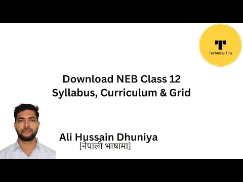 Download NEB Class 12 Curriculum & Specification Grid | Class 12 NEB Model Question & Marking