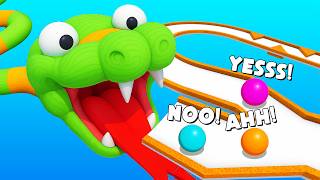 SNAKE MARBLE Race Destroys 99.99% of Marbles! - Marble World