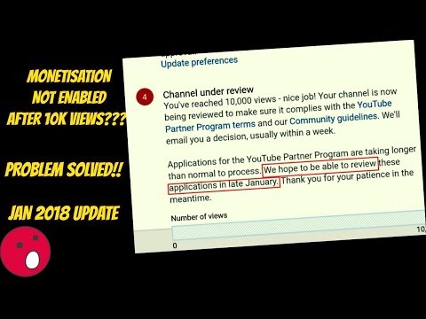 Youtube Channel's Monetization not enabled even after 10k views???NOW FIXED JAN 2018||GOOD NEWS