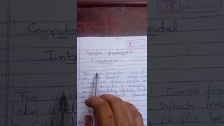 Introduction of computer #viralshort #english #cseducation #trendingshorts #csclasses #learningcs