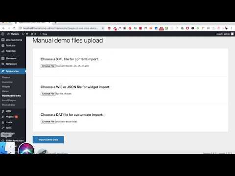 How to upload xml on wordpress theme
