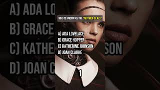 Who is known as the “mother of AI”? #quiz #ailearning #machinelearning