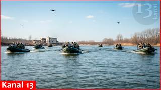Multi-stage assault on Dnipro islands with boats and drones by Ukraine; Russians are driven back