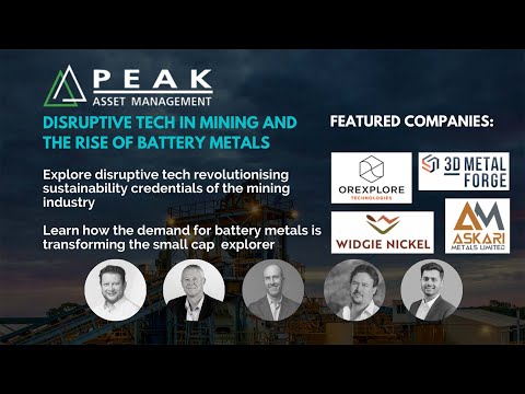 Disruptive Tech in Mining and the Rise of Battery Metals - Webinar
