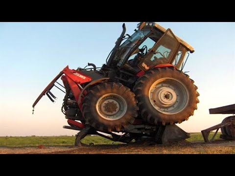 Top 10 Extreme Dangerous Idiots Tractor Fails Compilation! Crazy Heavy Equipment Drive skills