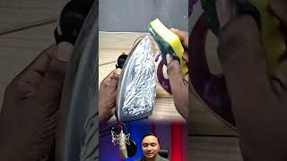 Stop Scratching Your Iron! 🚫 This $0 Hack Cleans It Like New #lifehack #ironhack #shorts #fyp #usa