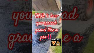 How To Properly Spread Gravel #bobcat #constructionequipment #operatorskills #operator #fypviral