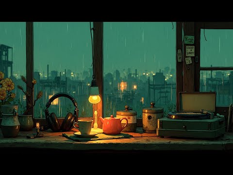 Late Night Study Lofi Playlist | Chill Rain Sounds & Smooth Beats to Focus