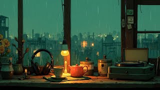Late Night Study Lofi Playlist | Chill Rain Sounds & Smooth Beats to Focus