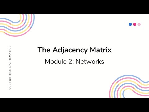 The Adjacency Matrix