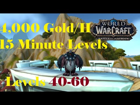 How to make GOLD and POWERLEVEL!! 4,000g/h and 15 Minute Levels 40-60 - WoW Gold Guide