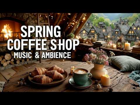 Morning Spring Jazz | Relaxing Spring Coffee Shop Ambience & Smooth Gentle Jazz Melodies