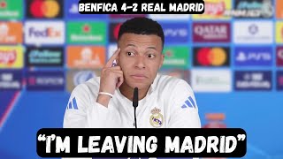 Kylian Mbappe wants to LEAVE REAL MADRID after loss - Post Match Interview - Benfica 4-2 Real Madrid