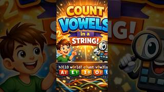 Count Vowels in a String in Python 🔤 | 20-Second Coding Trick  #coding #correctcoding #programming
