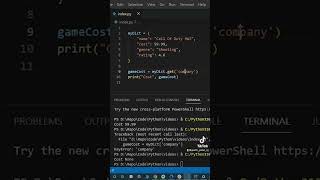 Python dictionary tip #fyp #python #pythoncoding #codinghelp #codingtips #viral
