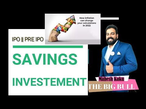 Basic Savings & Investment plan  ||Big Bull || Mahesh Kaku||The Big Bull