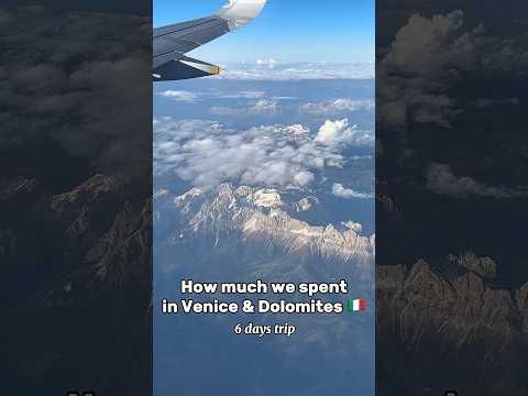 How much we spent in Venice & Dolomites? 💵  #italiangetaway #dolomiti #travelitaly #dolomitescost