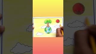 Save Earth Save Water Save Environment save Nature save life save Energy stop Pollution Drawing