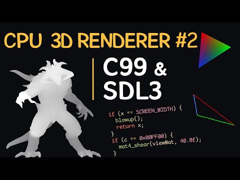 CPU 3D Renderer | C99 & SDL3 - #2