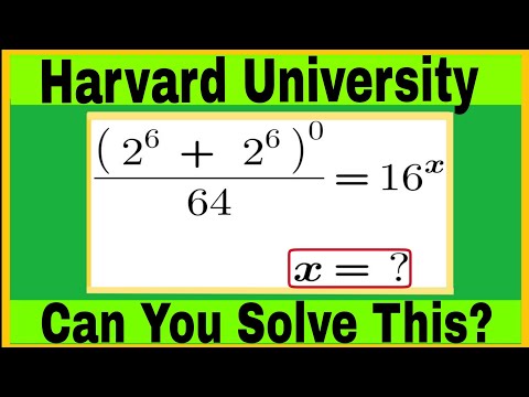 Harvard University Math Challenge 🤯 | Can You Solve This Power Equation? | Genius Test#modrenmathsir