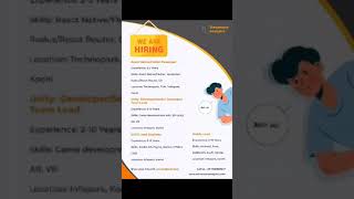 Job Vacancies, Hiring Alert for Software Engineers at Kochi or Thiruvananthapuram