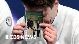 U.S. figure skater Maxim Naumov honors parents killed in plane crash at the Olympics