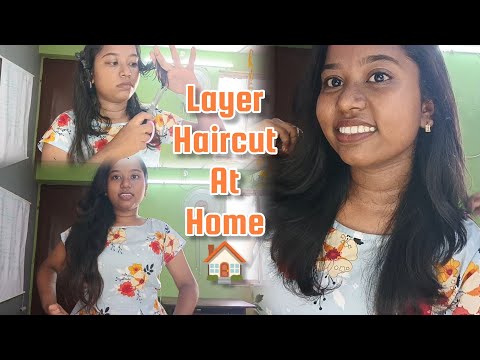 LAYERED HAIRCUT (by me) AT HOME....✂️💇‍♀️... results 💯💯💯