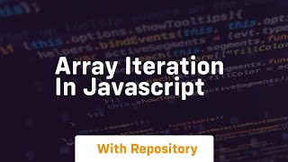 array iteration in javascript