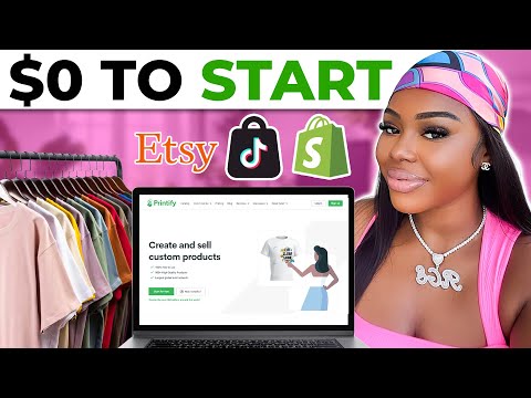 EASIEST Side Hustle to Start With NO MONEY (Print-on-Demand)