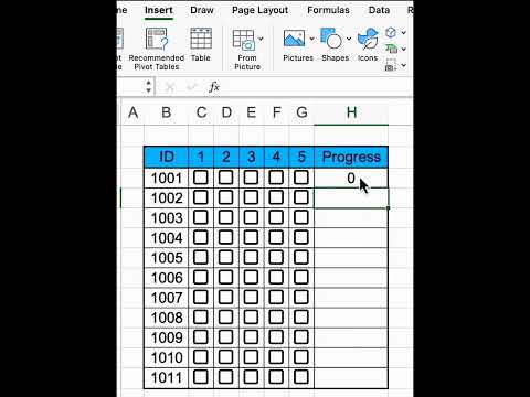 How To Create Progress Report in Excel | Latest Video | #shorts #shortvideo #trending #ytshorts