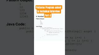 part-2 |Top 10 Pattern Programs in Java for Coding Interviews #patterns #patternscoding