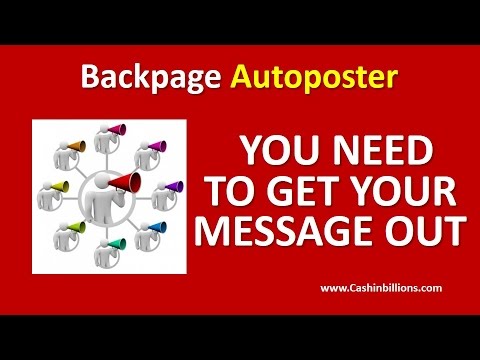 Backpage Auto poster Software | Backpage Ad Poster 2.0 | Backpage Ad Poster