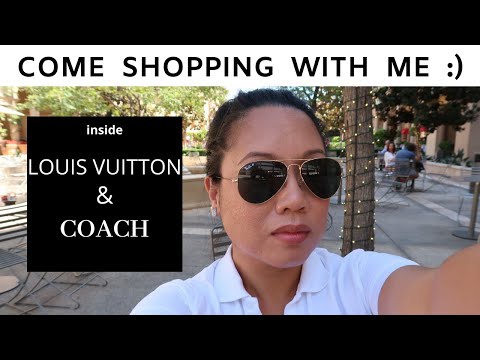 BEVERLY HILLS LV & COACH | COME SHOPPING WITH ME | CJ in SoCal VLOGs