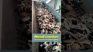 【Giant Metal Crusher Shredding Everything】 #metalshredder #metalcrusher