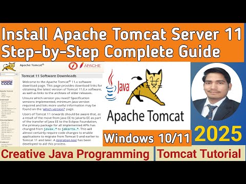 How to Install Apache Tomcat 11 Web Server On Windows 10/11 [2025] | Tomcat Server Installation