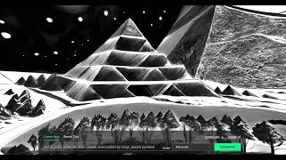 AI generated skybox, Blockadelabs. Robo-punk ink & pen, pyramid built by AI.