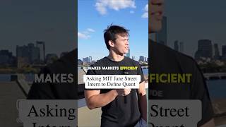 What is Quant? Asking Jane Street Intern to Define Quantitative Finance #quant #mit #jzo
