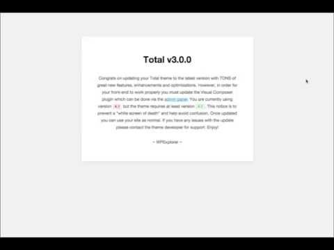 Updating Included Plugins - Total WordPress Theme