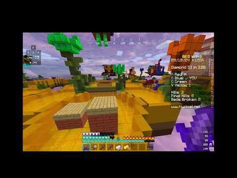 Playing hypixel bedwars