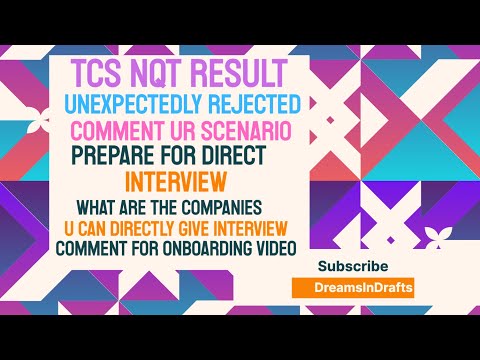 TCS Nqt Result Scam|Comment Your Scenario|Get Direct Interviews|Onboarding and Joining Video|#tcs
