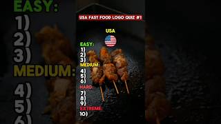 USA fast food logo quiz 🤯#usalogoquiz #logoquizanswers