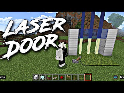 Learning how to make a laser door in Minecraft !
