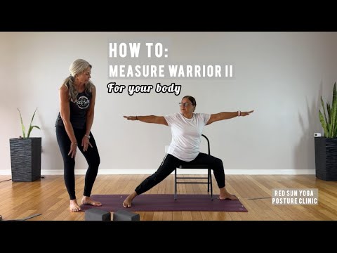 Yoga for Beginners   Warrior II   How to measure pose for your body