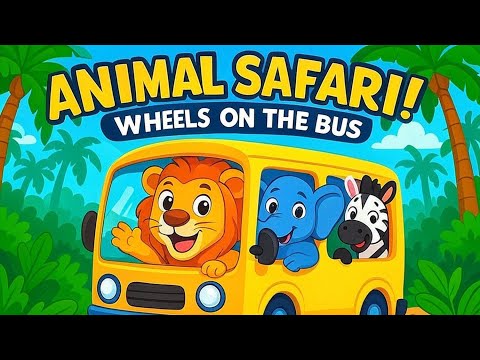 Animal Safari Song! – Wheels On The Bus! | Fun Nursery Rhyme For Kids | MilkyMooTV