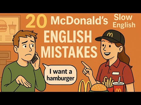 Top 20 McDonald’s English Phrases|Learn Real English for Beginners|Daily English Conversation