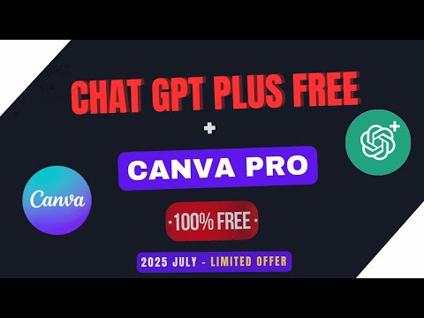 How to Get ChatGPT Plus & Canva Pro 100% FREE Offer | 2025 🔥