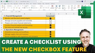 How to Insert a Checkbox in Excel 365 | Checkbox Formula - COUNTIF | Interactive Checklist Excel 365
